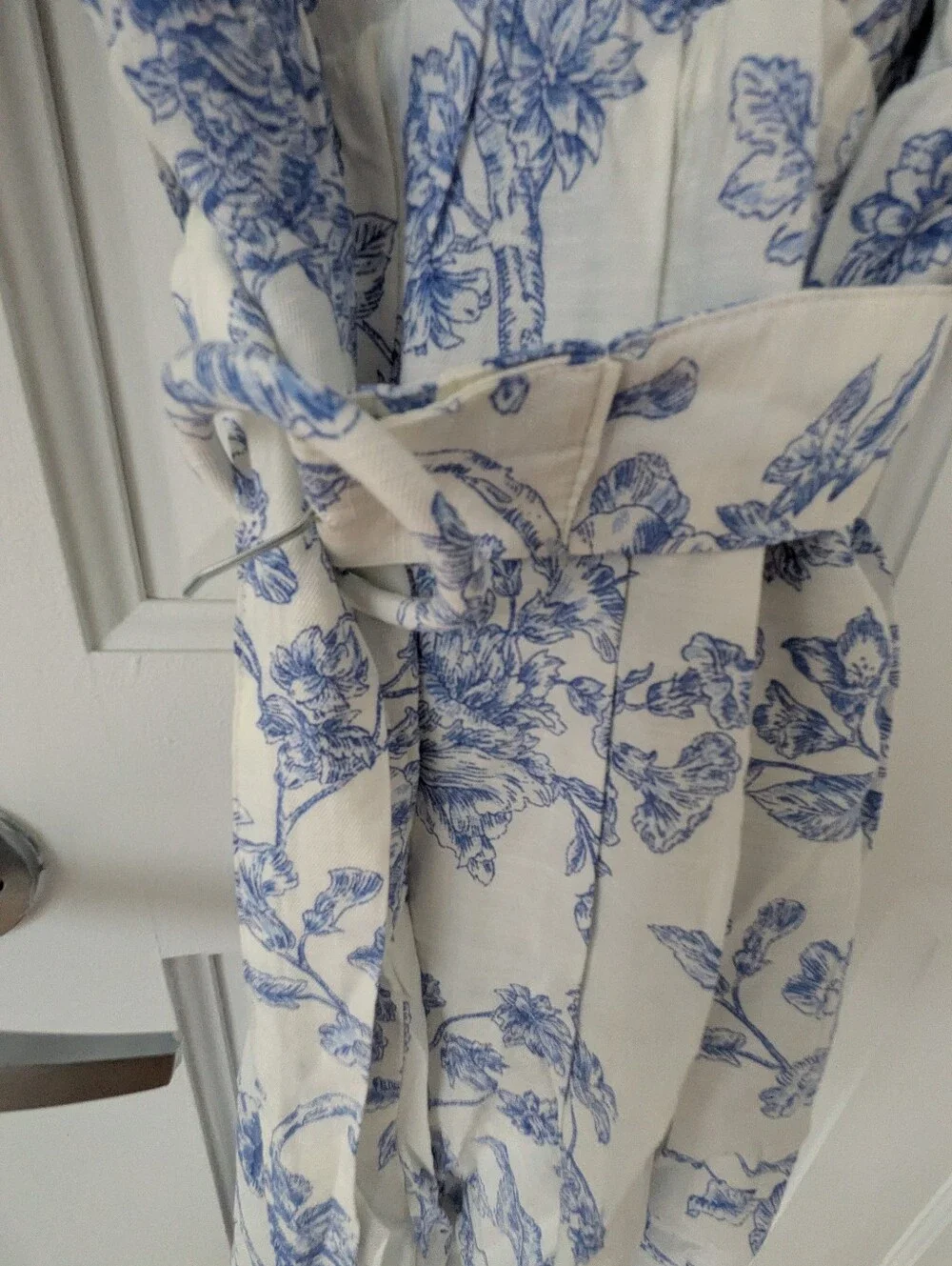 Mango White Dress with Blue Floral Print - Picture 11 of 14